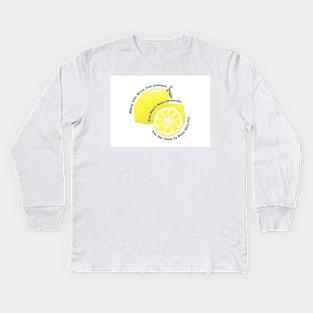 Lemons- Brye and Cavetown Kids Long Sleeve T-Shirt